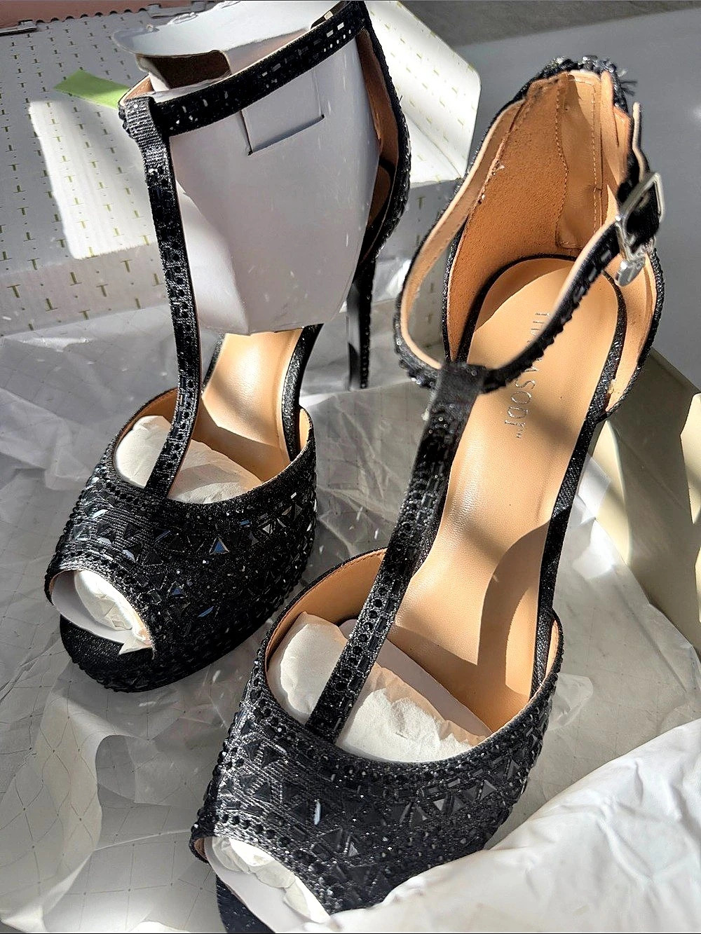 Thalia Sodi Women's Chacey
Embellished T-Strap Platform Pumps